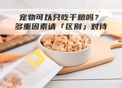 宠物可以只吃干粮吗？多重因素请「区别」对待